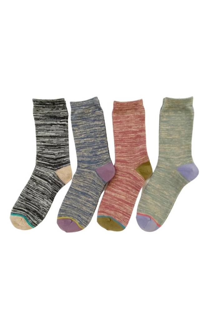 5522 heather organic cotton crew socks tabbisocks