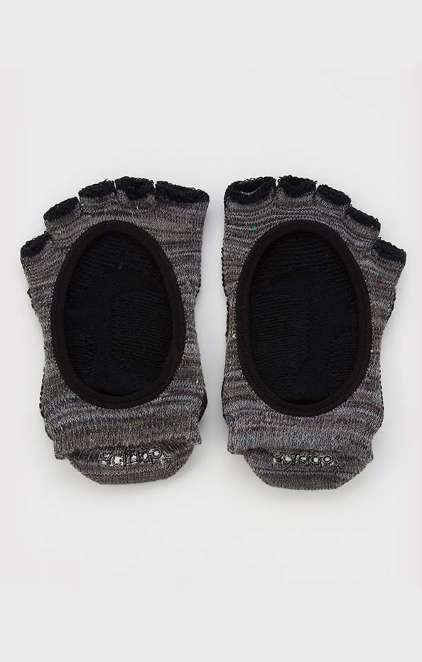 4440 black toe socks yoga pilates organic cotton