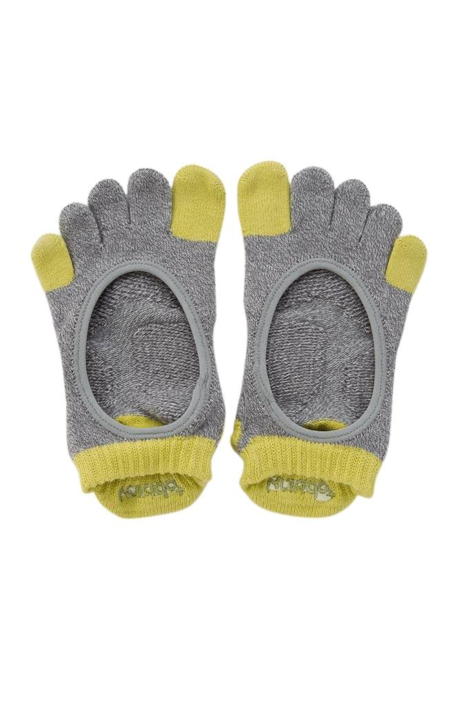 4444 grey yellow toe socks
