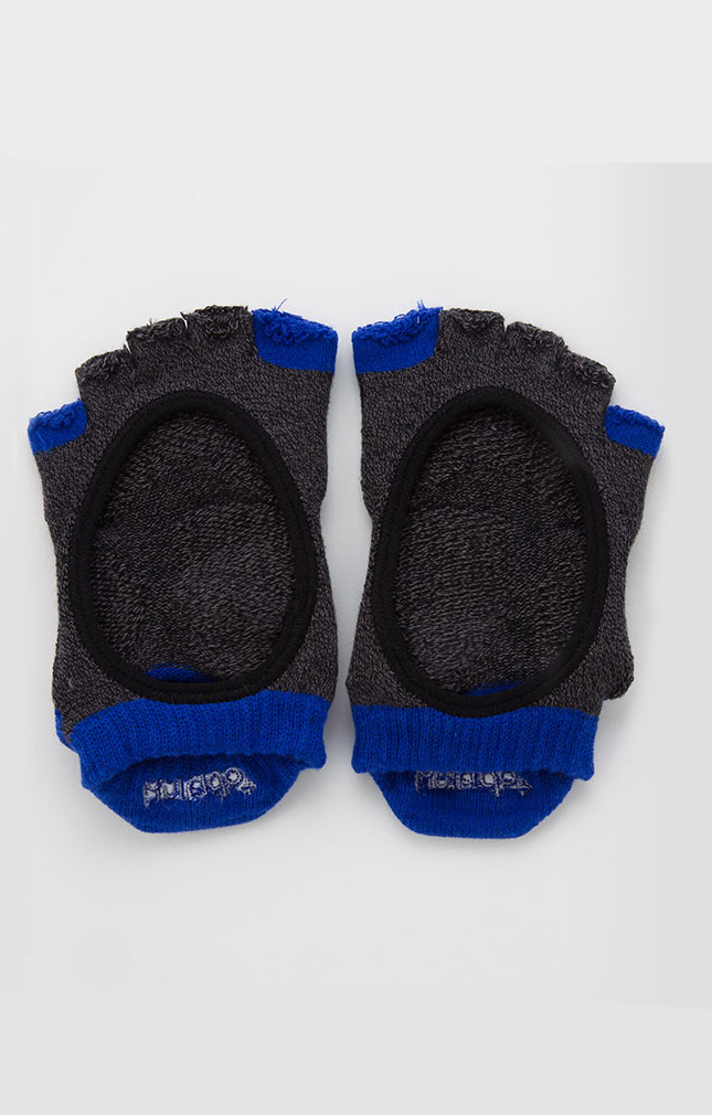 4450 black blue toe socks grip yoga pilates