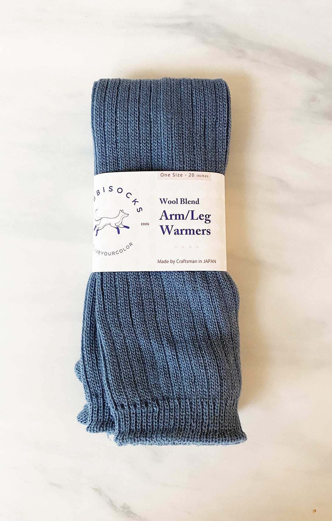 5307 steelblue wool leg warmers