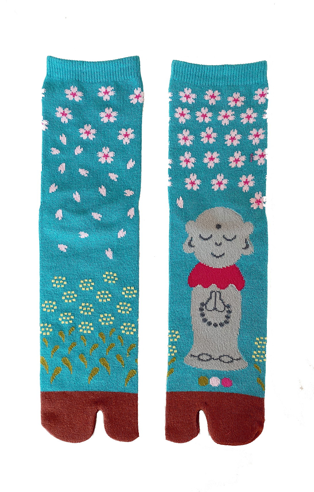 5345 ojizo teal front tabi socks