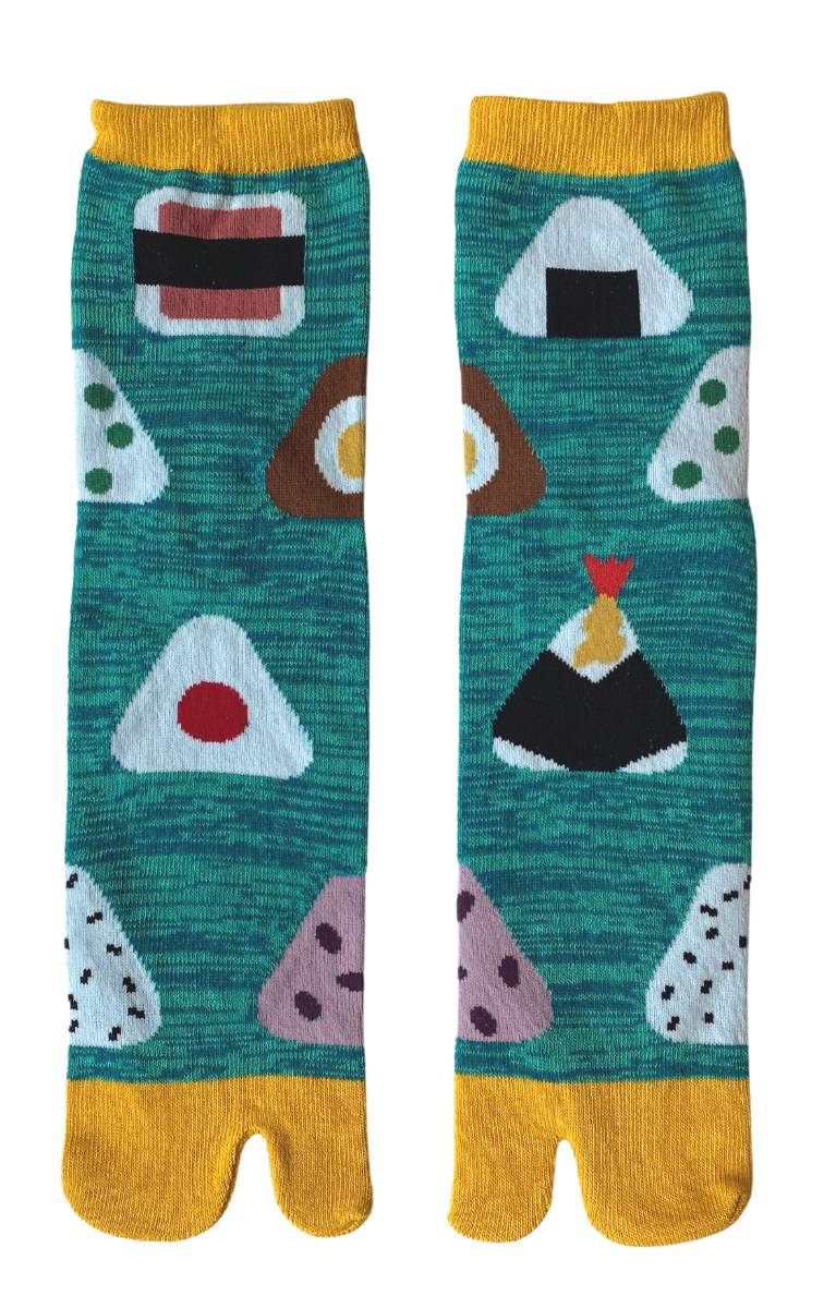 5437 onigiri japanese food toe tabi socks