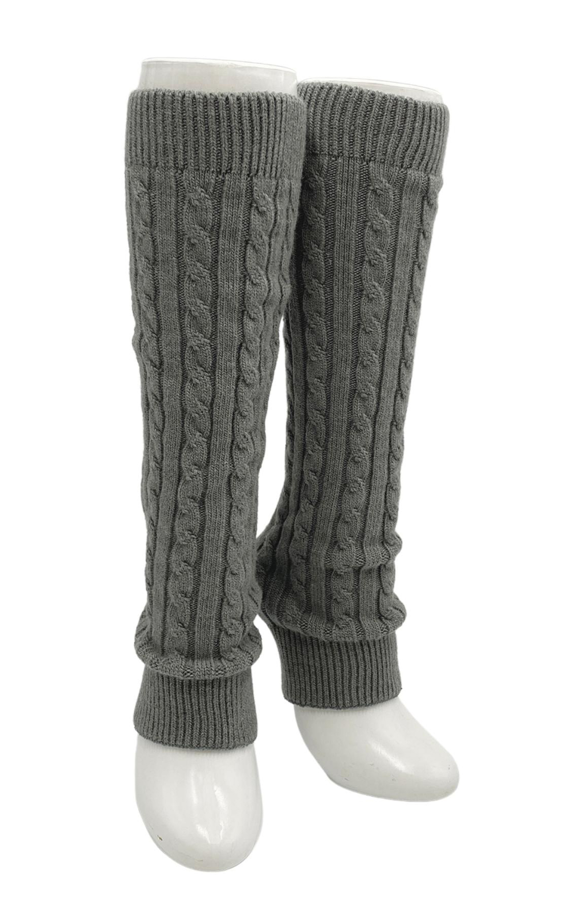 5448 grey wool leg warmers yoga