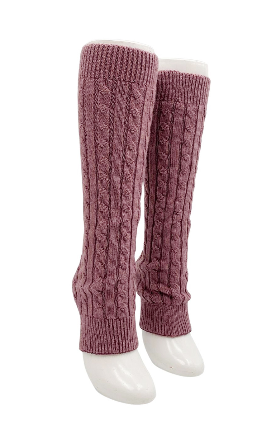 5450 rose pink cable leg warmers