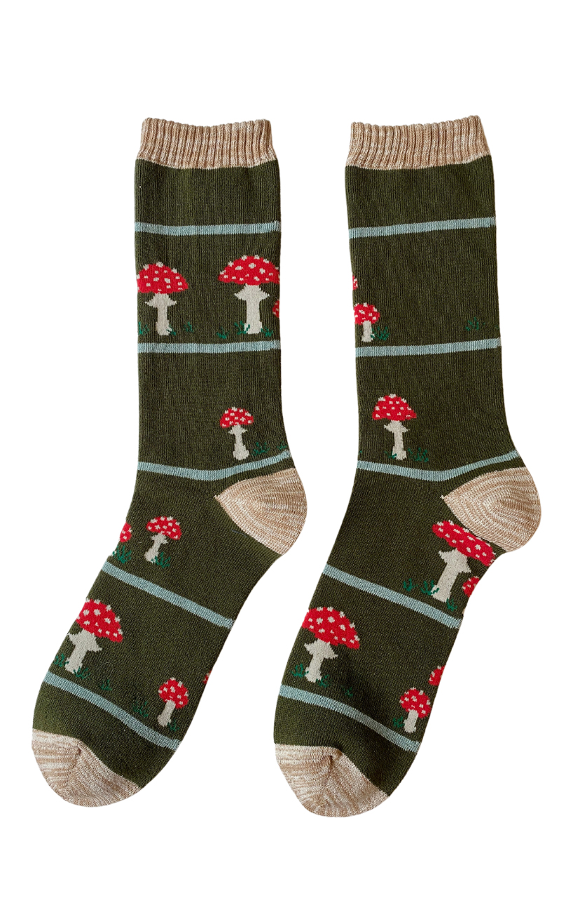 5477 mushroom crew socks replant pairs